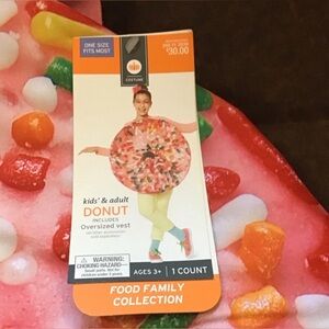 NWOT Pink Sprinkle Donut Halloween Costume